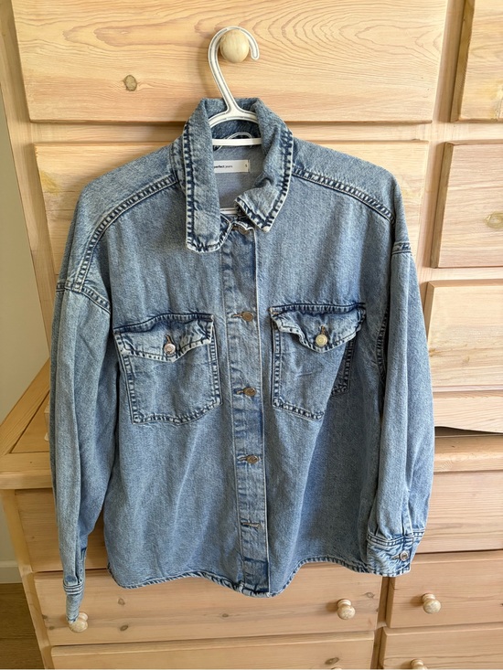 Gina Tricot Jackets & Blazers - Gina Tricot - denim utility shirt jacket